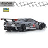 KYOSHO AUTOSCALE MINI-Z CHEVROLET CORVETTE C8R GUN METAL/WHITE (W-MM) MZP244GMW