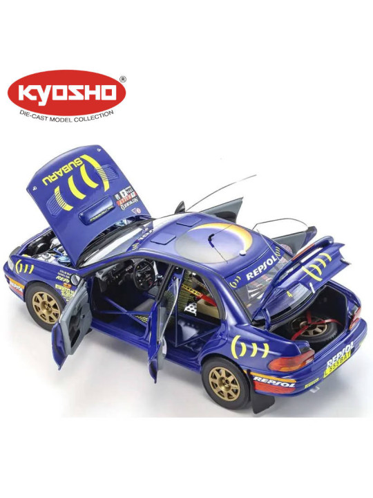 KYOSHO DIE CAST 1:18 SUBARU IMPREZA COLIN MCRAE WINNER RAC 1994 NR.4 KS08962A