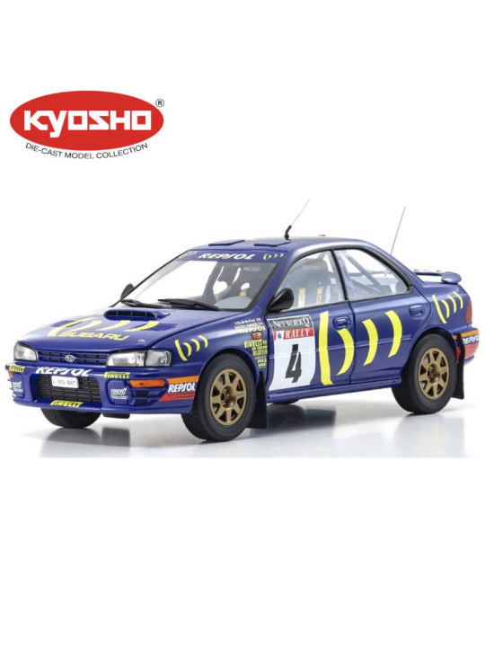 KYOSHO DIE CAST 1:18 SUBARU IMPREZA COLIN MCRAE WINNER RAC 1994 NR.4 KS08962A