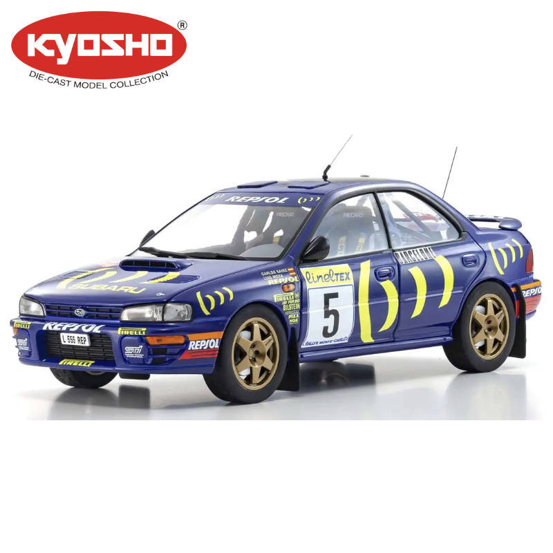 KYOSHO DIE CAST 1:18 SUBARU IMPREZA CARLOS SAINZ WINNER MONTE CARLO 1995 NR.5 KS08962B