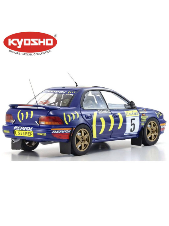 KYOSHO DIE CAST 1:18 SUBARU IMPREZA CARLOS SAINZ WINNER MONTE CARLO 1995 NR.5 KS08962B