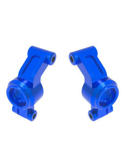 TRAXXAS FUSEES ARRIERES GAUCHE/DROITE ALU ANODISEES BEUES – MINI MAXX 10751-BLUE