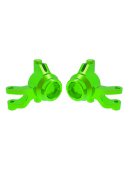 TRAXXAS STEERING BLOCKS 6061-T6 ALUMINUM GREEN-ANODIZED (LEFT & RIGHT) – MINI MAXX 10734-GRN