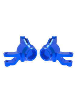 TRAXXAS STEERING BLOCKS 6061-T6 ALUMINUM BLUE-ANODIZED (LEFT & RIGHT) – MINI MAXX 10734-BLUE