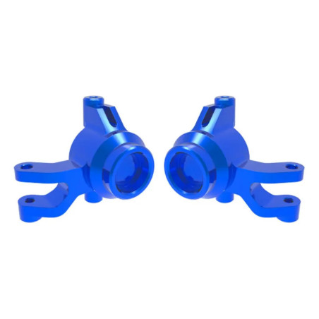 TRAXXAS STEERING BLOCKS 6061-T6 ALUMINUM BLUE-ANODIZED (LEFT & RIGHT) – MINI MAXX 10734-BLUE