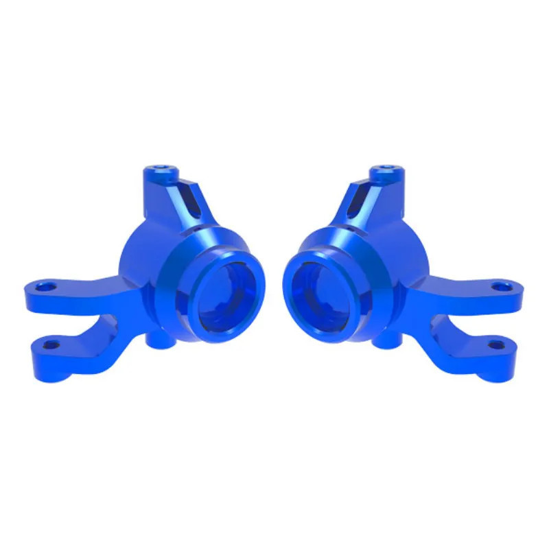 TRAXXAS STEERING BLOCKS 6061-T6 ALUMINUM BLUE-ANODIZED (LEFT & RIGHT) – MINI MAXX 10734-BLUE