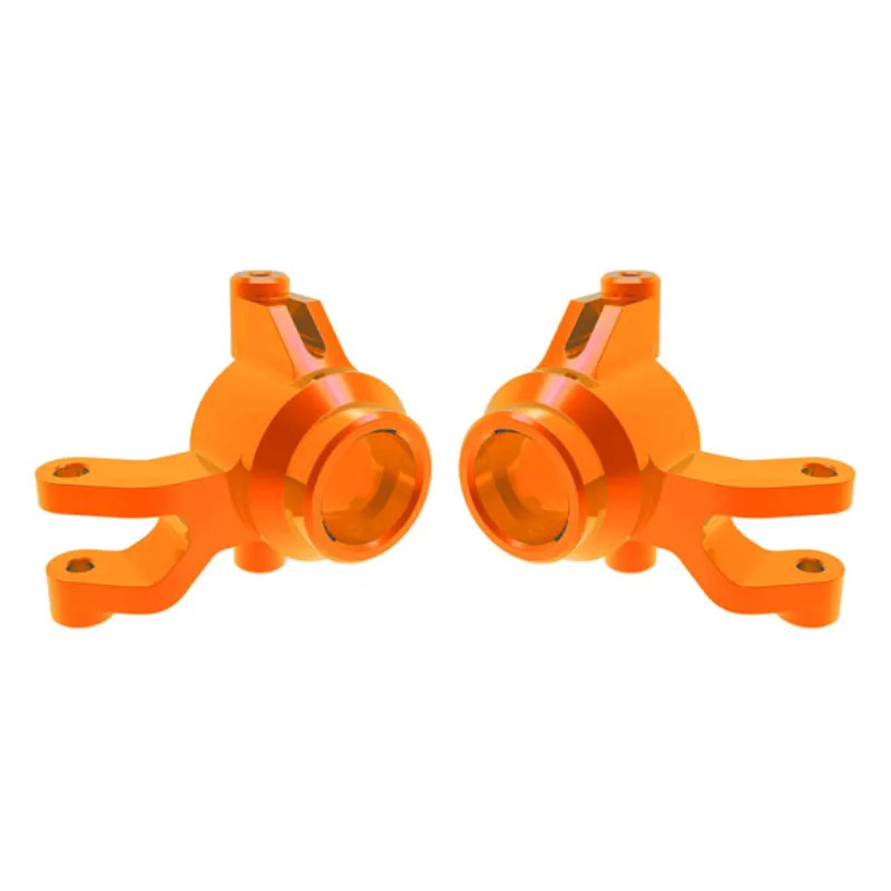 TRAXXAS STEERING BLOCKS 6061-T6 ALUMINUM ORANGE-ANODIZED (LEFT & RIGHT) – MINI MAXX 10734-ORNG