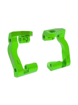 TRAXXAS ETRIERS DE FUSEES GAUCHE ET DROIT ALU ANODISES VERTS (X2) – MINI MAXX 10733-GRN