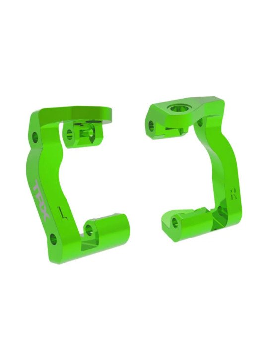 TRAXXAS CASTER BLOCKS (C-HUBS) 6061-T6 ALUMINUM GREEN-ANODIZED (LEFT & RIGHT) – MINI MAXX 10733-GRN