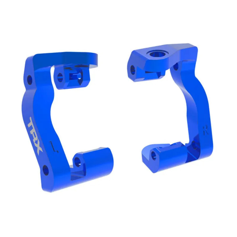 TRAXXAS CASTER BLOCKS (C-HUBS) 6061-T6 ALUMINUM BLUE-ANODIZED (LEFT & RIGHT) – MINI MAXX 10733-BLUE