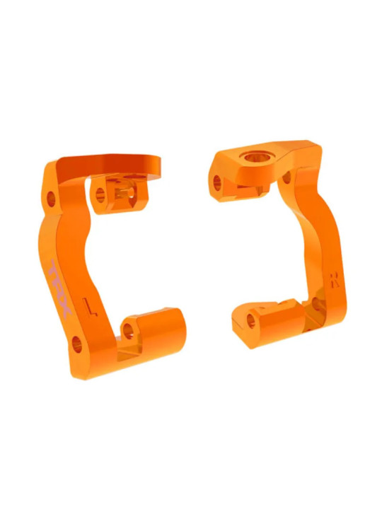 TRAXXAS CASTER BLOCKS (C-HUBS) 6061-T6 ALUMINUM ORANGE-ANODIZED (LEFT & RIGHT) – MINI MAXX 10733-ORNG