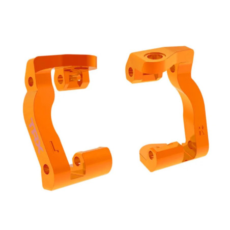 TRAXXAS ETRIERS DE FUSEES GAUCHE ET DROIT ALU ANODISES ORANGES (X2) – MINI MAXX 10733-ORNG