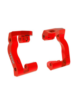TRAXXAS ETRIERS DE FUSEES GAUCHE ET DROIT ALU ANODISES ROUGES (X2) – MINI MAXX 10733-RED