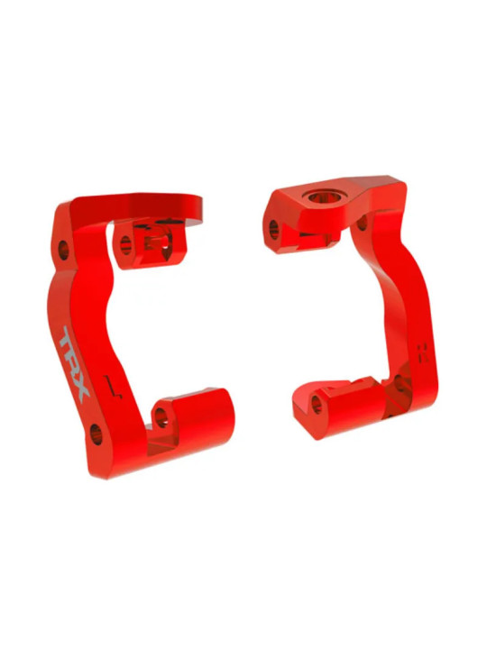 TRAXXAS CASTER BLOCKS (C-HUBS) 6061-T6 ALUMINUM RED-ANODIZED (LEFT & RIGHT) – MINI MAXX 10733-RED