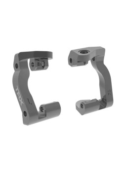 TRAXXAS ETRIERS DE FUSEES GAUCHE ET DROIT ALU ANODISES GRIS (X2) – MINI MAXX 10733-GRAY