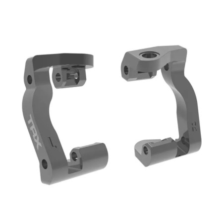 TRAXXAS CASTER BLOCKS (C-HUBS) 6061-T6 ALUMINUM GRAY-ANODIZED (LEFT & RIGHT) – MINI MAXX 10733-GRAY