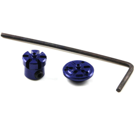 KYOSHO Dnano MOYEUX DE ROUE ARR ALUMINIUM (1R&1L) DNW109-01