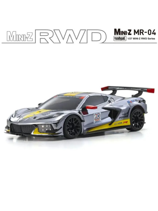 KYOSHO MINI-Z MR04 RWD CORVETTE C8-R CHROME 20TH ANNIVERSAIRE (W-MM/KT531P) 32356CRY