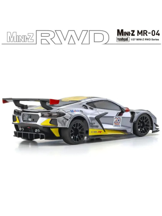 KYOSHO MINI-Z MR04 RWD CORVETTE C8-R CHROME 20TH ANNIVERSAIRE (W-MM/KT531P) 32356CRY