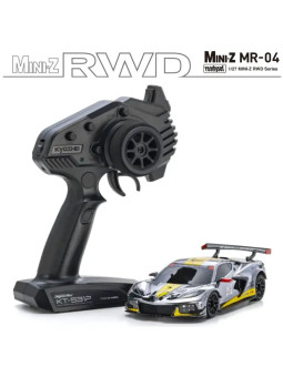 KYOSHO MINI-Z MR04 RWD CORVETTE C8-R CHROME 20TH ANNIVERSAIRE (W-MM/KT531P) 32356CRY