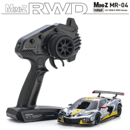 KYOSHO MINI-Z MR04 RWD CORVETTE C8-R CHROME 20TH ANNIVERSAIRE (W-MM/KT531P) 32356CRY