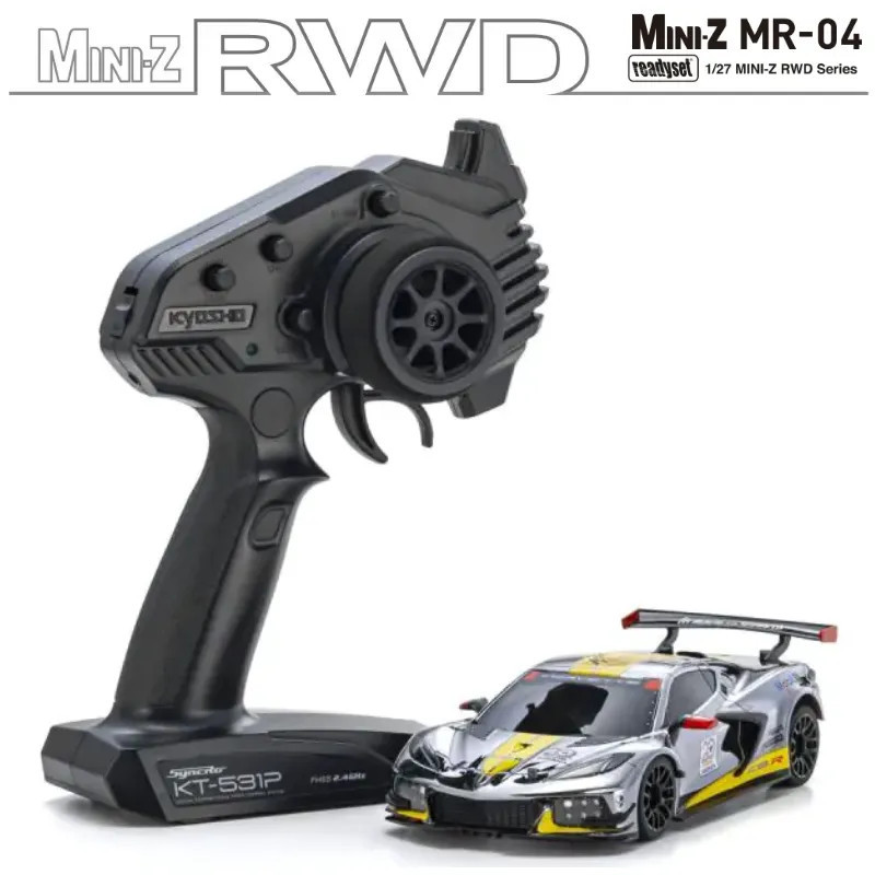 KYOSHO MINI-Z MR04 RWD CORVETTE C8-R CHROME 20TH ANNIVERSAIRE (W-MM/KT531P) 32356CRY