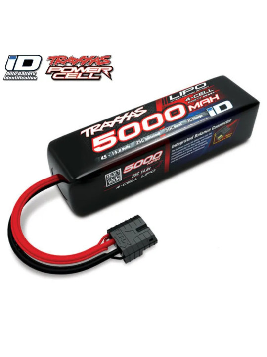 TRAXXAS LIPO BATTERY 14,8V 5000MAH 4S 25C – iD – LONG 2889X