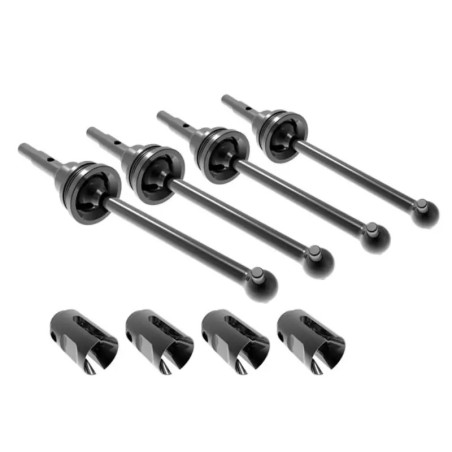 TRAXXAS DRIVESHAFTS STEEL CONSTANT VELOCITY FRONT OR REAR (4) – MINI MAXX 10750X