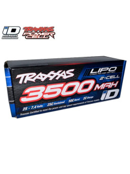 TRAXXAS 3500MAH 7.4V 2-CELL 25C LIPO BATTERY iD – MINI MAXX 2825X