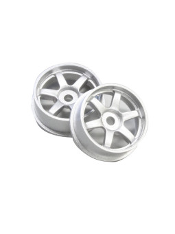 KYOSHO Dnano WHEEL SET F DIAM.20 (2) SILVER DNH001-20F