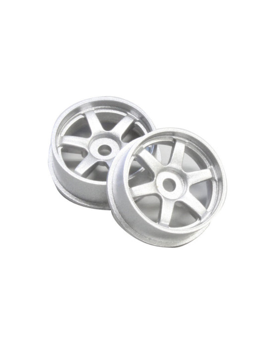 KYOSHO Dnano WHEEL SET F DIAM.20 (2) SILVER DNH001-20F