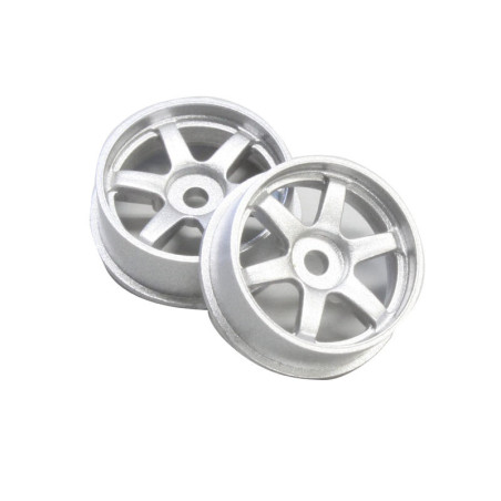KYOSHO Dnano WHEEL SET F DIAM.20 (2) SILVER DNH001-20F