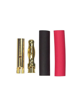 TEAM ORION CONNECTEURS 4MM GOLD MALES/FEMELLES (1+1) AVEC GAINE ORI62507