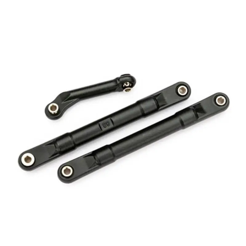 TRAXXAS TOE LINKS MOLDED COMPOSITE 98MM (88MM CENTER TO CENTER) (BLACK) (2 )/ STEERING LINK (1) 9027
