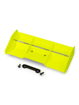 TRAXXAS WING RACE LOW PROFILE (YELLOW ) / WING WASHER / 4X12MM FCS (2) 9019-YLW