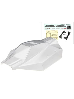 TRAXXAS CARROSSERIE TRANSPARENTE JATO 4X4 + AUTOCOLLANTS 9018