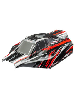 TRAXXAS BODY JATO 4X4 RED PAINTED DECALS APPLIED 9018-RED