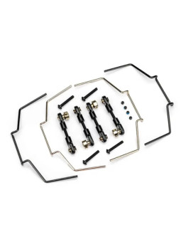 TRAXXAS SWAY BAR KIT FRONT AND REAR (INCLUDES FRONT AND REAR SWAY BARS AND ADJUSTABLE LINKAGE) JATO 4X4 9098