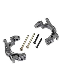 TRAXXAS CASTER BLOCKS (C-HUBS) EXTREME HEAVY DUTY GRAY (LEFT & RIGHT) 9032-GRAY