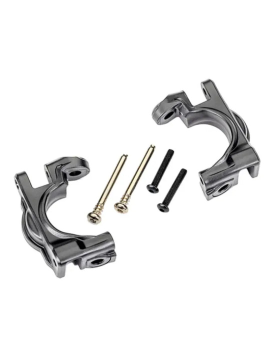 TRAXXAS CASTER BLOCKS (C-HUBS) EXTREME HEAVY DUTY GRAY (LEFT & RIGHT) 9032-GRAY