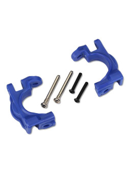 TRAXXAS ETRIERS DE FUSEES GAUCHE ET DROIT RENFORCES – BLEU (UPGRADE KIT 9080) 9032X