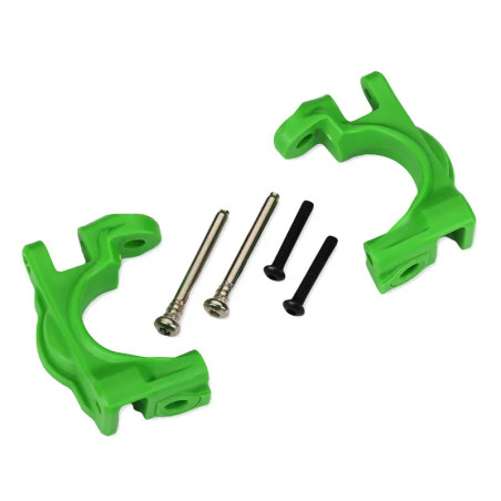 TRAXXAS CASTER BLOCKS (C-HUBS) EXTREME HEAVY DUTY GREEN (LEFT & RIGHT) 9032G