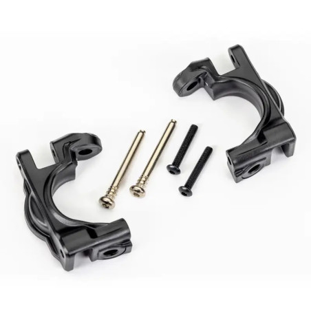 TRAXXAS CASTER BLOCKS (C-HUBS) EXTREME HEAVY DUTY BLACK (LEFT & RIGHT) 9032