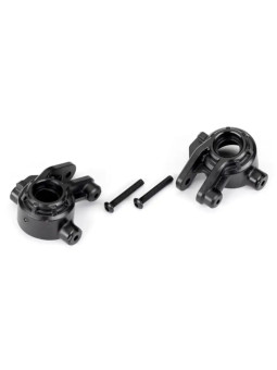 TRAXXAS FUSEES DE DIRECTION GAUCHE/DROITE RENFORCEES NOIRES (X2) (POUR 9080) 9037