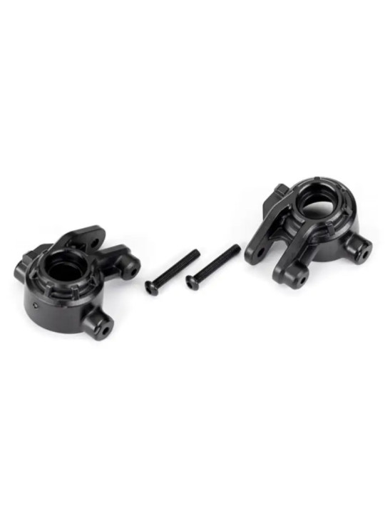 TRAXXAS STEERING BLOCKS EXTREME HEAVY DUTY BLACK (LEFT & RIGHT) 9037