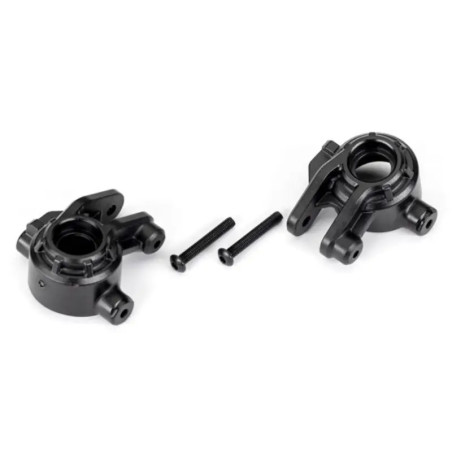 TRAXXAS STEERING BLOCKS EXTREME HEAVY DUTY BLACK (LEFT & RIGHT) 9037