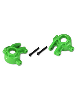 TRAXXAS STEERING BLOCKS EXTREME HEAVY DUTY GREEN (LEFT & RIGHT) 9037G