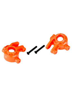 TRAXXAS STEERING BLOCKS EXTREME HEAVY DUTY ORANGE (LEFT & RIGHT) 9037T
