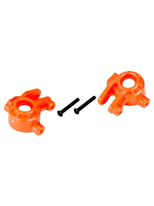 TRAXXAS FUSEES DE DIRECTION GAUCHE/DROITE RENFORCEES ORANGES (X2) (POUR 9080) 9037T