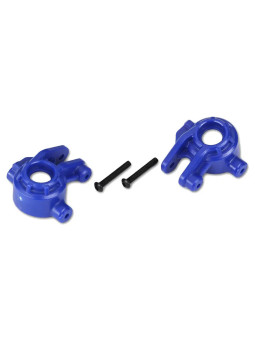 TRAXXAS STEERING BLOCKS EXTREME HEAVY DUTY BLUE (LEFT & RIGHT) 9037X